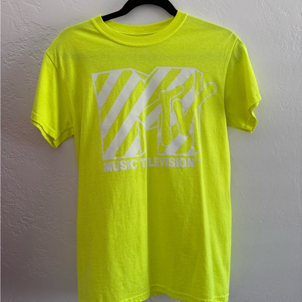 MTV Neon Lime Tee